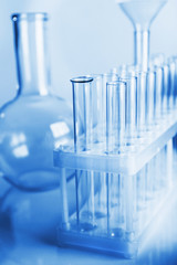 Test tubes in laboratory