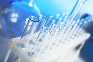 Test tubes in laboratory