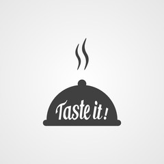 Serving tray silhouette with 