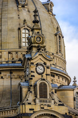 Famous Church Frauenkirche (Church of Our Lady) in Dresden.