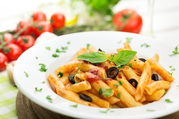 Pasta, dish, italian.