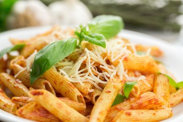 Pasta, Penne, Italian Cuisine.