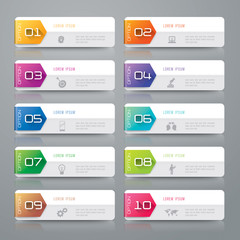 Infographic design template and marketing icons.