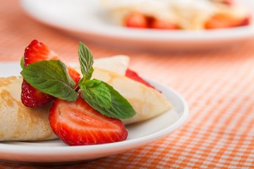 Crepe, Breakfast, Pancake.