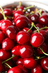 Sweet cherries close up