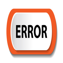 Vector icon with the word ERROR
