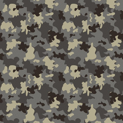 Set of Camouflage seamless pattern.Can be used for background design, military textile.