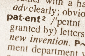 Dictionary definition of word patent