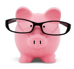 Piggy Bank, Glasses, Intelligence.