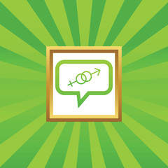 Gender message picture icon