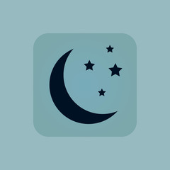 Pale blue night icon