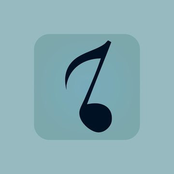 Pale blue 8th note icon