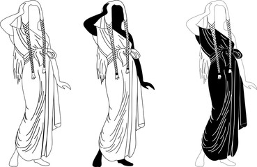 vector ancient Egyptians  