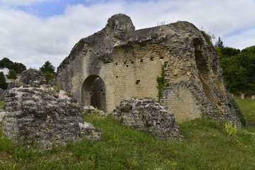 Fototapeta na wymiar Une arcade intacte dans les ruines des arènes gallo-romaines de Saintes 