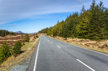 Straight Road in the Isle of Skye