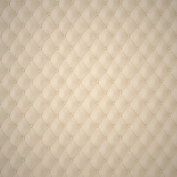 Beige Capitone Upholstery Pattern Background with Buttons for Decoration. Classics and Rococo. Rendering in 3D Program.