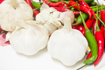 chili and garlic, food ingredient