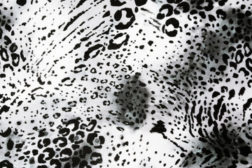 texture fabric of Jaguar black and white for background