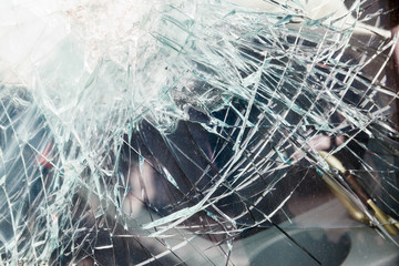 bulletproof glass car after the shooting