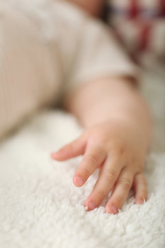 Baby hand, closeup