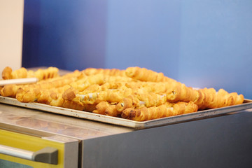 Fresh bread in the bakery