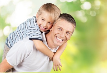 Fototapeta premium Father, Son, Father's Day.