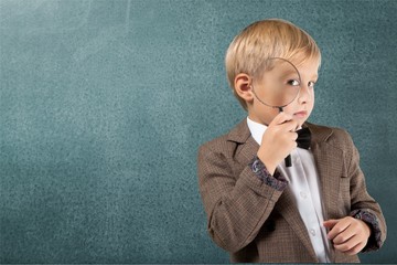 Child, Discovery, Magnifying Glass.