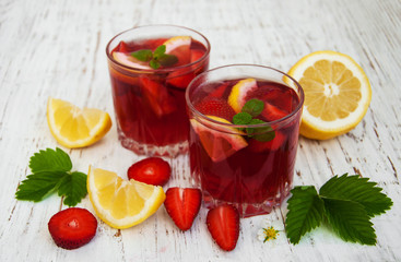 Summer strawberry drink