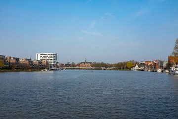 Naklejka premium Port rekreacyjny w Leer Ostfriesland