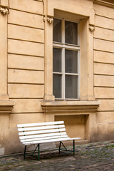 Fototapeta na wymiar Window and a Bench