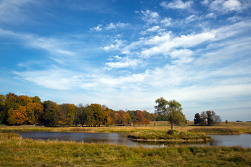 beautiful lake in Dyrehave park, Denmark