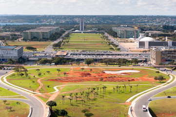 Aerial View of Pilot Plan of Brasilia City