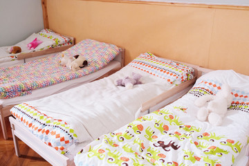 Interior bedroom in kindergarten