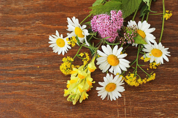 Fototapeta premium bouquet of summer meadow flowers 