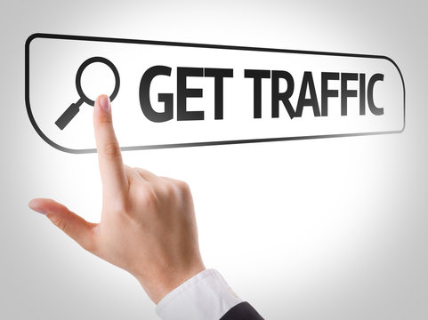 Get Traffic written in search bar on virtual screen