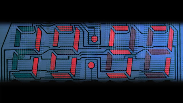 Countdown clock red led and structure of the digital display