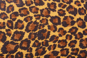 布地のクローズアップ　豹柄