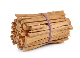 Fatwood on white background