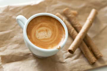 Coffee and wafer tubes