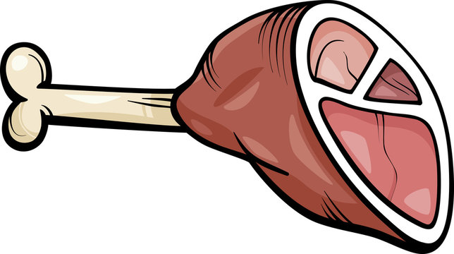 ham meat cartoon clip art