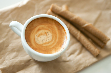 Coffee and wafer tubes