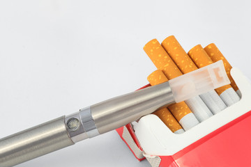 e-Zigarette und Tabakzigaretten