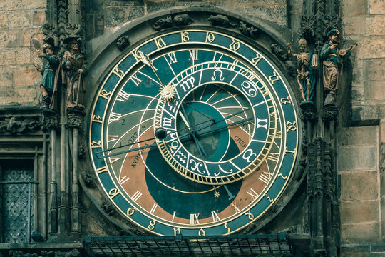 Prague Astronomical Clock Orloj in Old Town Square