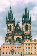Fototapeta premium Church of Our Lady before Tyn in Prague, Czechia