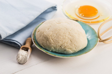 fresh dough ready for baking