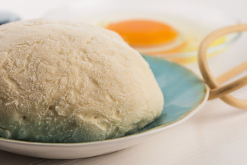 fresh dough ready for baking