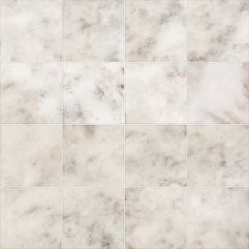 White marble tiles seamless flooring texture, detailed structure of marble in natural patterned  for background and design.