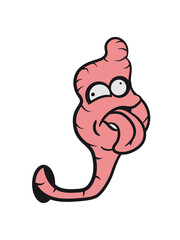 crazy stupid cartoon worm-hole