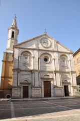 Fototapeta na wymiar Pienza Duomo, Tuscany Italy