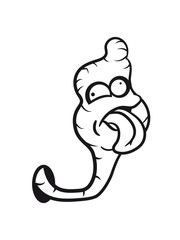 crazy stupid cartoon worm-hole